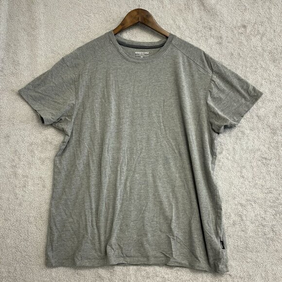 NWOT Kenneth Cole Men's XXL Grey T-Shirt Organic Cotton & Viscose Blend - Picture 2 of 8